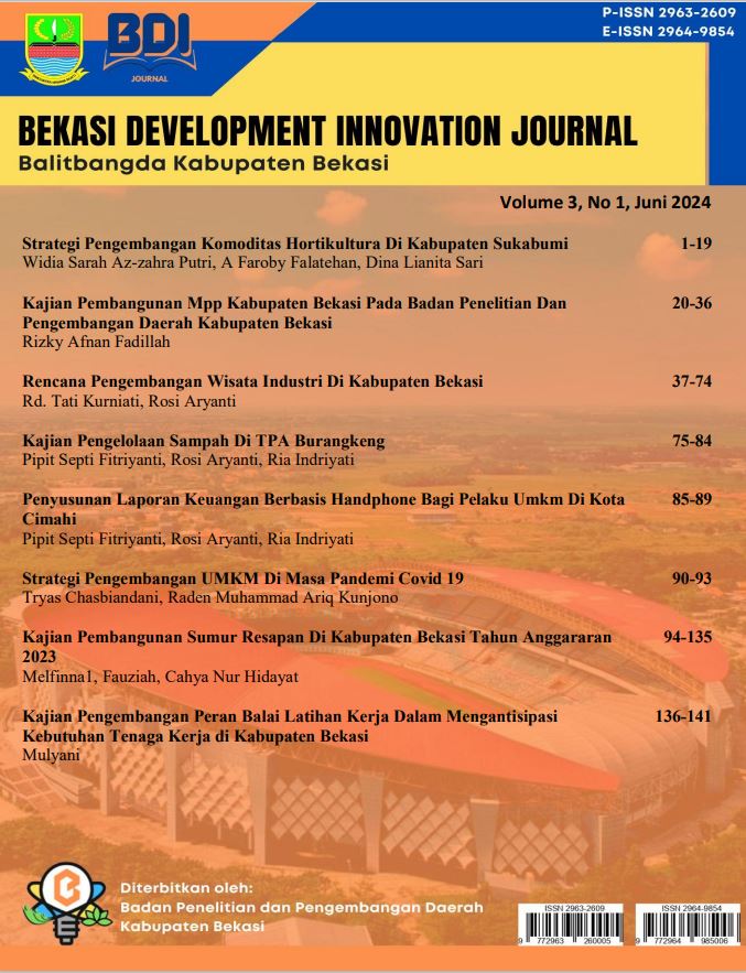 					View Vol. 3 No. 1 (2024): Bekasi Development Innovation Journal
				