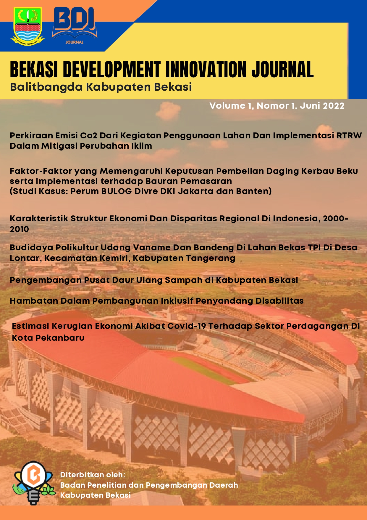 					View Vol. 1 No. 1 (2022): Bekasi Development Innovation Journal 
				