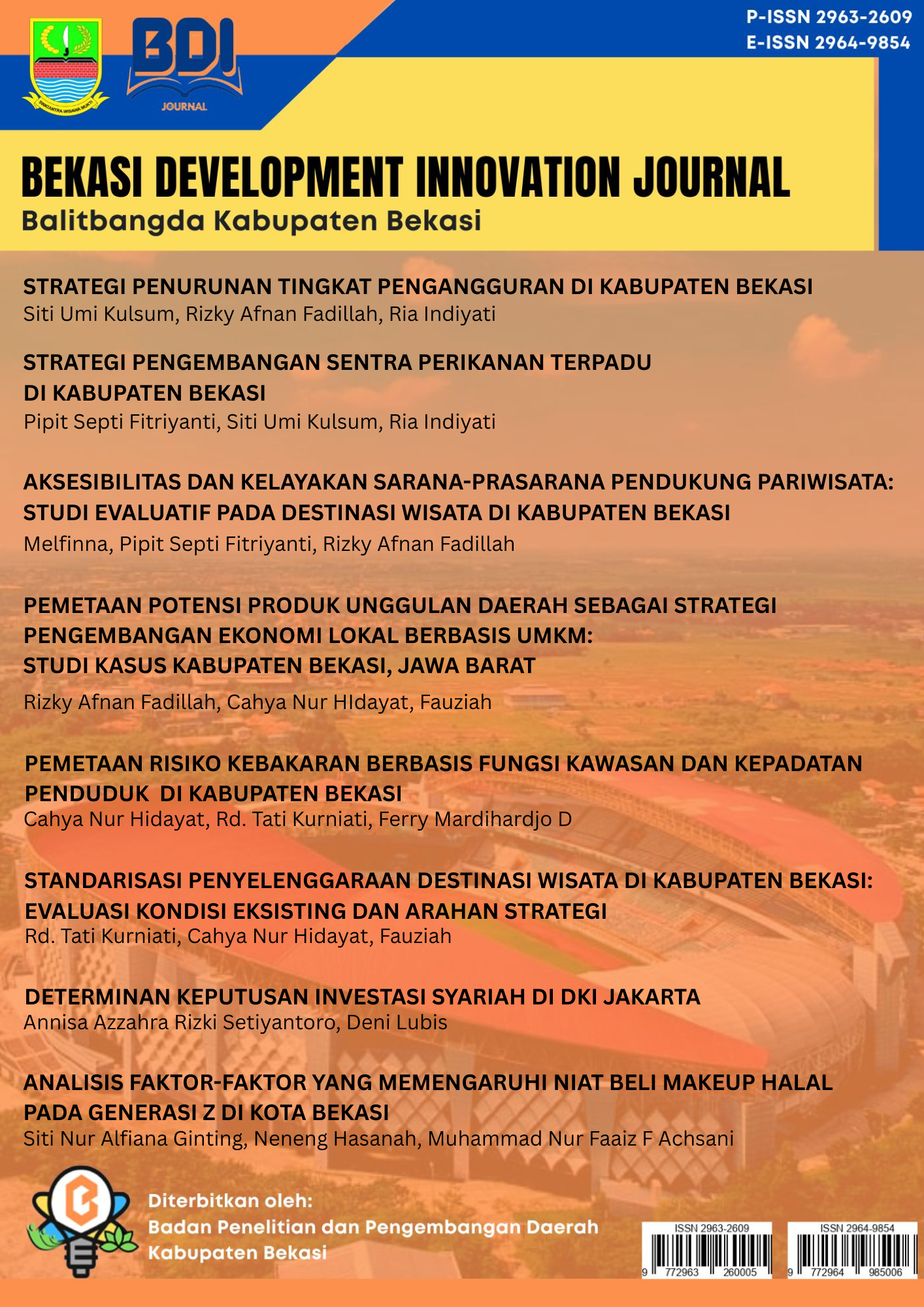 					View Vol. 5 No. 1 (2026): Bekasi Development Innovation Journal
				